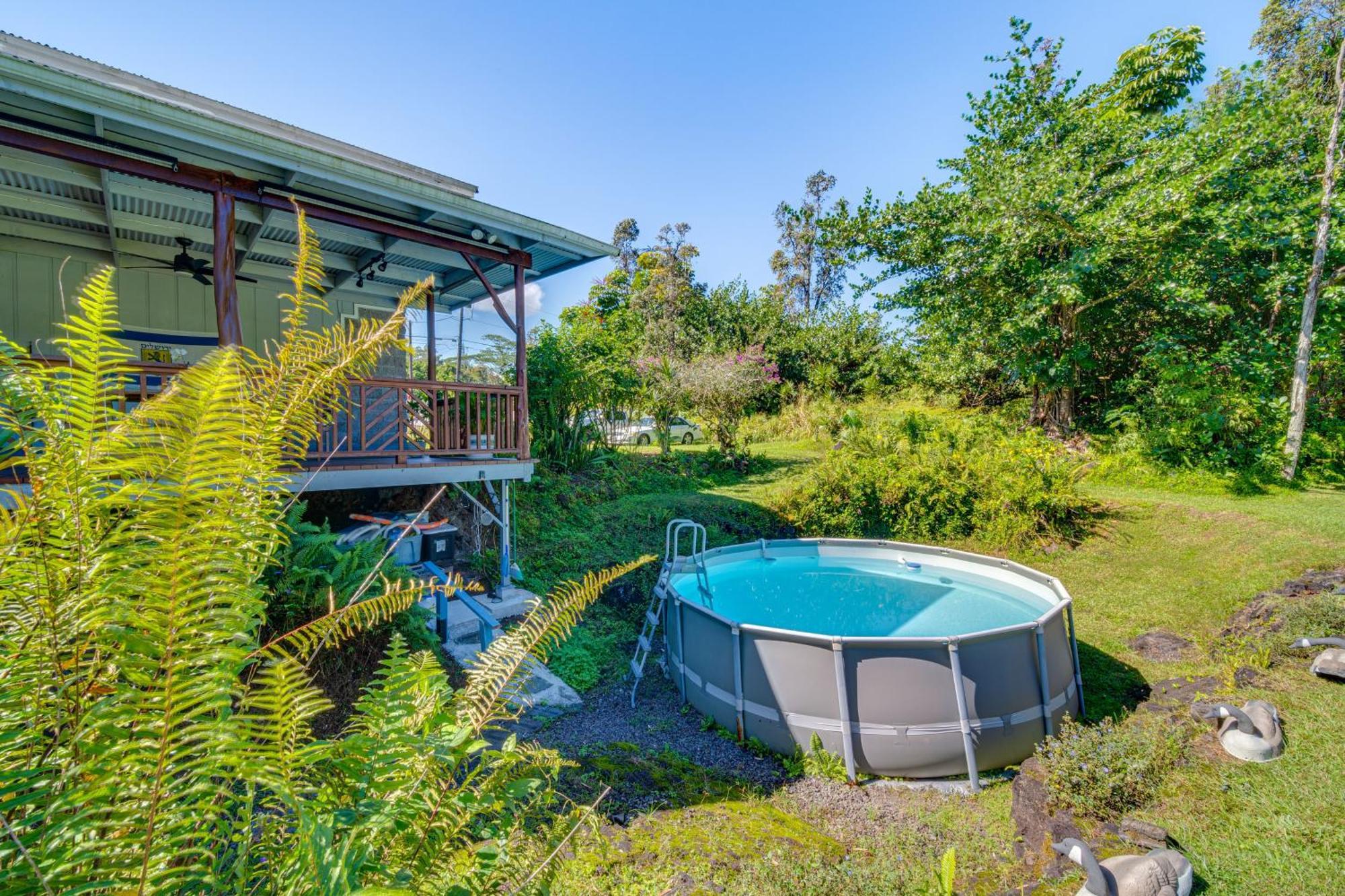 Keaau Apartment On Beautiful Acre With Pool And Deck! Kültér fotó